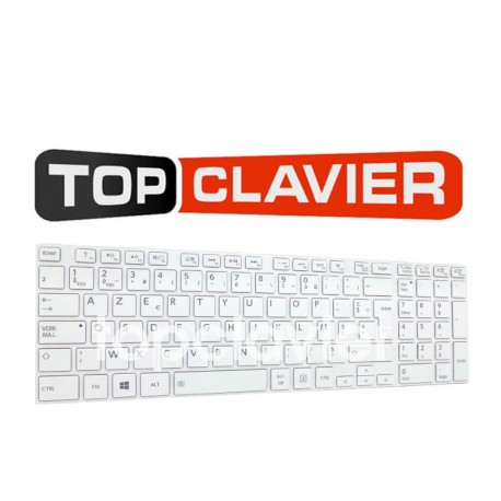 Clavier Toshiba Satellite C75-A et C75D-A - Couleur blanche