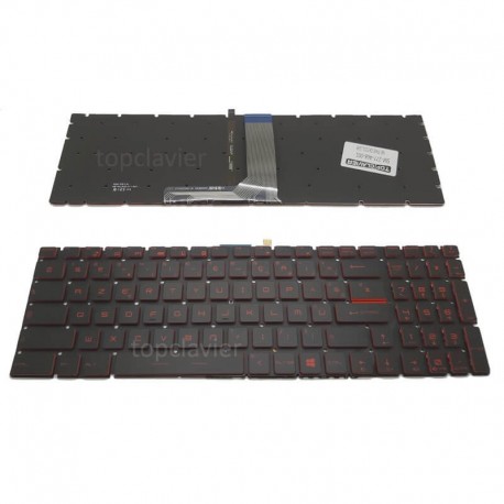 Clavier MSi - Type 468 - Rétro éclairage rouge