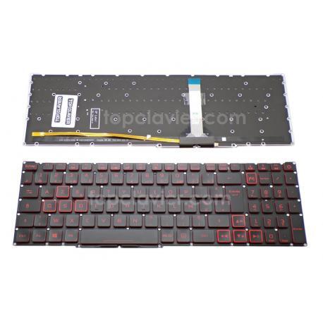 Clavier Acer - Type 587 - Rétro éclairage rouge