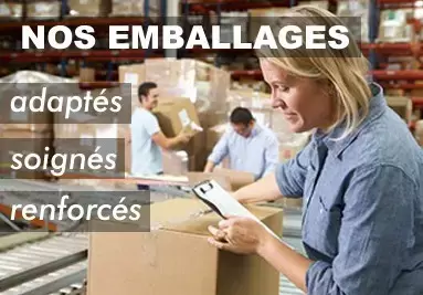 Nos claviers pour ordinateur portable sont emballés soigneusement.